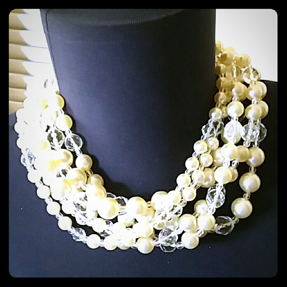 Vintage Kenneth Jay Lane Pearl Necklace